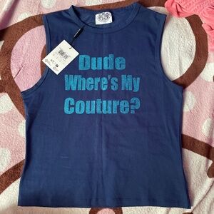 juicy couture “dude where’s my couture” UK exclusive top
